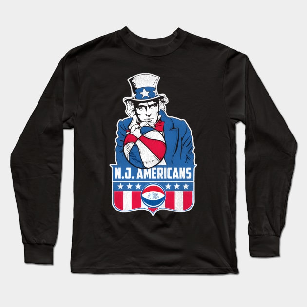 New Jersey Americans Basketball Long Sleeve T-Shirt by HypeRamen